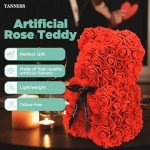 25cm Red Rose Bear in Gift Box