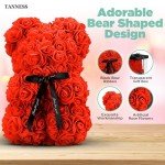 25cm Red Rose Bear in Gift Box