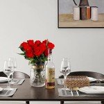12PCS Realistic Red Artificial Roses Bouquet