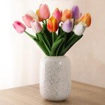 18pcs Real Touch Multicolor Fake Tulips