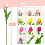 20 Pcs Multicolored Real Touch Artificial Tulips