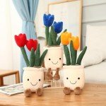 Adorable 35cm Tulip Plush Toy Doll