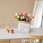 18pcs Real Touch Multicolor Fake Tulips
