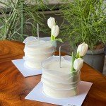 12 Pcs White Artificial Tulip Bouquet Decor