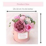 Birthday Soap Flower Bouquet - Pink Roses Gift