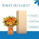 Autumn Harvest Fresh Flower Bouquet in Vase
