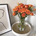 Clear 20cm Glass Vase for Flowers and Decor