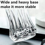 Set of 2 Modern Glass Flower Vases 9.5