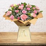 Beautiful Pink Carnations & Freesias Bouquet