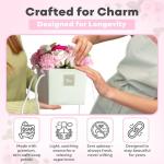 Pink Rose & Carnation Soap Flower Bouquet