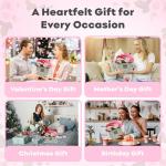 Pink Rose & Carnation Soap Flower Bouquet