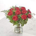Stunning Hand-Tied Red Rose Bouquet Gift