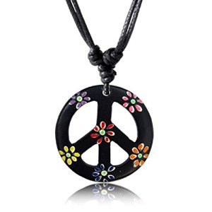 Peace Sign Pendant Necklace - 60s and 70s Vibe