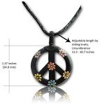 Peace Sign Pendant Necklace - 60s and 70s Vibe