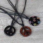 Peace Sign Pendant Necklace - 60s and 70s Vibe