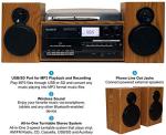 Retro Bluetooth Record Player with AM/FM Radio