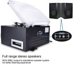Bluetooth Turntable with Stereo Speaker and Converter