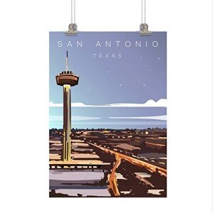 San Antonio Vintage Travel Poster - Retro Wall Art