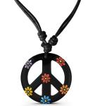 Peace Sign Pendant Necklace - 60s and 70s Vibe
