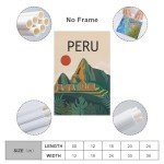 Retro Peru Travel Poster Art for Your Space