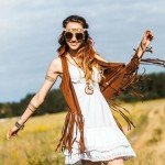 Groovy 60s/70s Hippie Fringe Vest Set