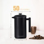 Utopia Kitchen French Press Coffee Maker, Black