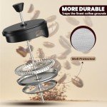Utopia Kitchen French Press 34oz Coffee Maker - Black