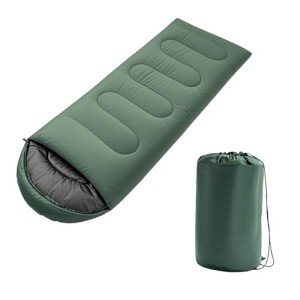 Lightweight Waterproof 3-Season Sleeping Bag (Green)