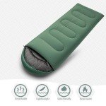 Lightweight Waterproof 3-Season Sleeping Bag (Green)