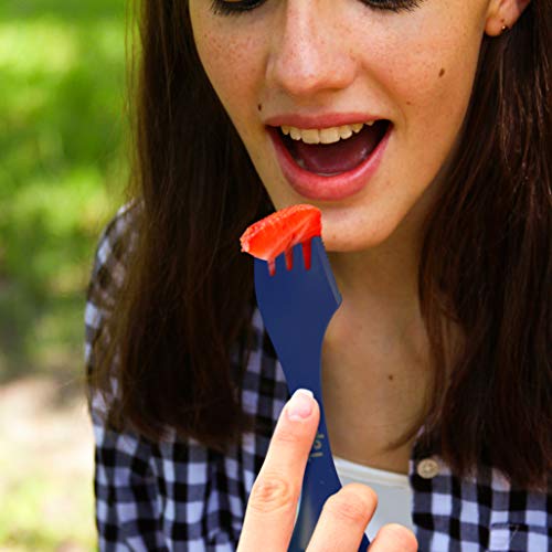 Tapirus Blue Spork Set - Outdoor Mess Kit