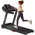 Cursor Fitness Folding Treadmill with Pulse Sensor, 2.5HP