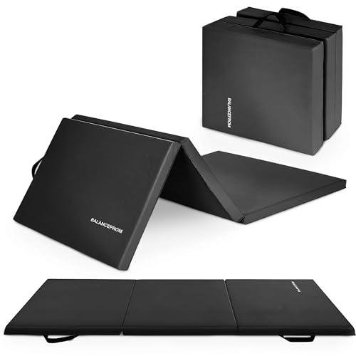 BalanceFrom 2-Inch Thick Folding Exercise Mat - Black