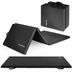 BalanceFrom 2-Inch Thick Folding Exercise Mat - Black