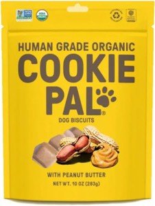Organic Peanut Butter Dog Biscuits for Puppies, 10 OZ
