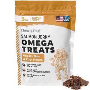 Omega Salmon Jerky Treats for Healthy Skin & Coat