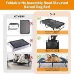 Loebelle Elevated Dog Bed for Medium Dogs