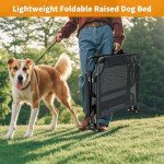 Loebelle Elevated Dog Bed for Medium Dogs