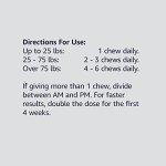 Amazon Basics Dog Hip & Joint Chews - Chicken Liver