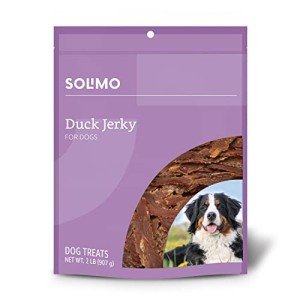 Solimo Duck Jerky Dog Treats for Puppies