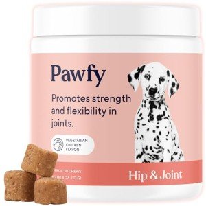 Pawfy Hip & Joint Chews for Happy Dogs