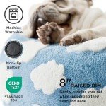Cozy Round Dog Bed for Indoor Pets - Blue