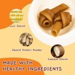 Peanut Butter Rawhide-Free Dog Chews - 4 Count