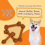 Peanut Butter Rawhide-Free Dog Chews - 4 Count