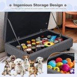 Small Pet Sofa with Hidden Storage - Dark Grey