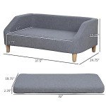 Cozy 38" Dog Sofa for Medium to Large Dogs