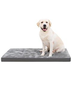 Comfortable Grey Dog Bed for Crate and Kennel