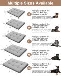 Comfortable Grey Dog Bed for Crate and Kennel