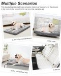 Comfortable Grey Dog Bed for Crate and Kennel