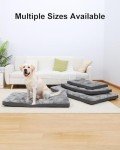 Comfortable Grey Dog Bed for Crate and Kennel