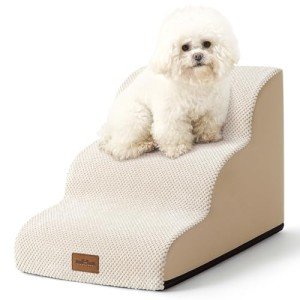 Cozy Kiss 3-Step Dog Stairs for Small Pets